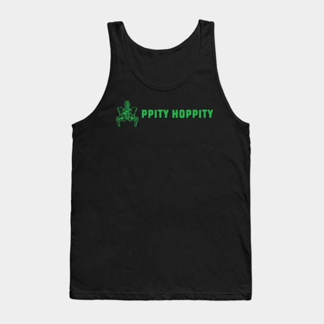 Hippity Hoppity Puns Tank Top by Shirts That Bangs